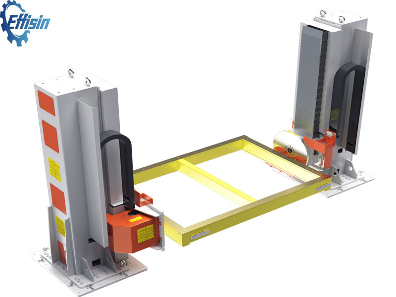 Head and tailstock Synchronized Robot Positioner